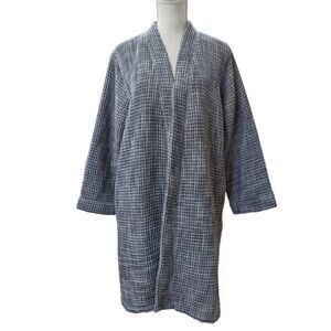 Parachute Women's Grey Knit Cotton Textured Long Cardigan Size M